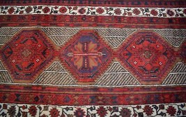 3&#39;6 x 10&#39;9 Vintage S Antique Handmade Oriental Serab Wool Runner Area Rug 4 x 11 - £521.51 GBP