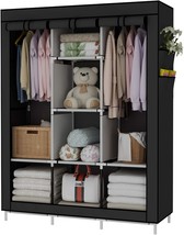 Udear Portable Wardrobe Closet Clothes Organizer Non-Woven Fabric Cover ... - $51.99