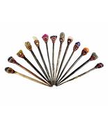 Assorted Wholesale Natural Tumbled Healing Gemstone Chonta Wooden Hair Stick Cho - £54.40 GBP - £181.35 GBP