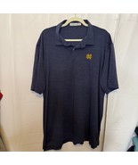 Peter Millar Featherweight Notre Dame Golf Polo Shirt XXL Navy UPF 50+ P... - $49.99