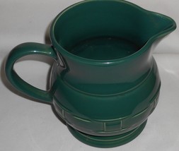 Longaberger IVY GREEN WOVEN TRADITIONS PATTERN 64 oz Pitcher MADE IN USA - £78.88 GBP
