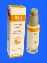 Ren Cl EAN Skincare Glow And Protect Serum 30 Ml 1.02 Fl Oz Nib - £27.65 GBP