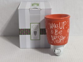 Scentsy Mini Wax Warmer Plug In Night Light Wake Up and Be Awesome READ ... - £16.35 GBP