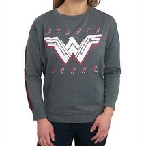 Wonder Woman Dye Heather Women&#39;s Sweatshirt Heather Charcoal - $33.98