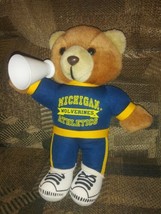 Michigan Wolverines MSU Athletics Bear Plush 11&quot; Play By Play Megaphone... - £23.60 GBP