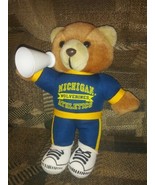 Michigan Wolverines MSU Athletics Bear Plush 11&quot; Play By Play Megaphone... - £23.36 GBP