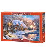 500 Piece Jigsaw Puzzle, Winter Cottage, Charming Nook, Countryside, Winter - €25,19 EUR