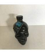 Empty Crystal Head onyx black skull head shape bottle with tags and cork  - $49.45