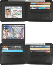 Wallet for Men-Genuine Leather  Blocking Bifold Stylish Wallet with 2 ID... - $21.99