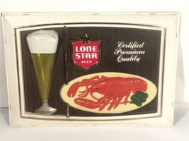 Selten Lone Star Bier Zeichen Display Hergestellt IN Den USA - $394.65