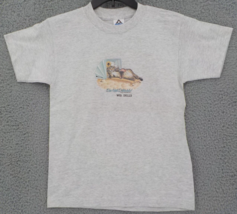 WISCONSIN DELLS T-SHIRT YOUTH SZ L (14/16) GRAY &quot;DO NOT DISTURB&quot; CAT IN ... - $9.99