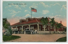 Country Club Hot Springs Arkansas 1910c postcard - £5.03 GBP