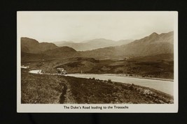 Vintage Real Photo RPPC Postcard Duke&#39;s Road Trossachs Chester to London 1953 - £6.96 GBP