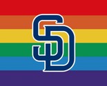 San Diego Padres Pride Flag 3x5ft Banner Polyester Baseball World Series... - $15.99
