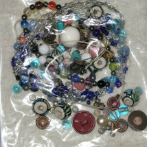 Large Lot Craft Beads Wood Plastic Metal Cute Mixed Crafty Art Projects Buttons - £23.44 GBP