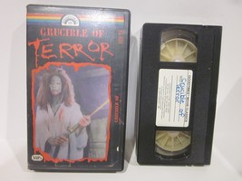 CRUCIBLE OF TERROR 1971 Horror VHS Goodtimes Home Video 1971 Ted Hooker - £8.39 GBP