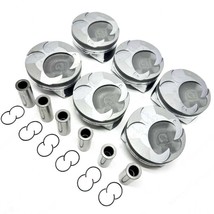 6x PISTON &amp; RING Set For TOYOTA 2GR-FSE For CROWN MAJESTA LEXUS GS350 IS... - $204.54