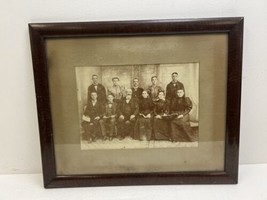 KRESGE FAMILY PHOTO Victorian Picture Frame gesso wood antique vintage oak 16x20 - £39.95 GBP