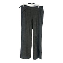 Larry Levine Petite Womens Gray Button Accent Dress Pants Size 8P - £17.77 GBP