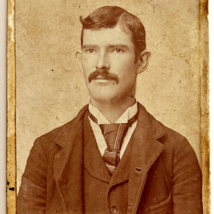 1890s CDV Photograph Handsome Man Portrait Victorian Rocky Mount NC Wins... - €8,65 EUR