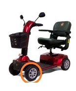 GoldenTech Companion GC440A Scooter FRONT WHEELS ONLY,,2 Solid Black Tir... - €201,45 EUR