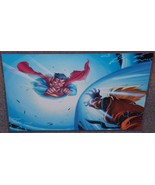 Superman vs Goku Glossy Art Print 11 x 17 In Hard Plastic Sleeve - £19.65 GBP