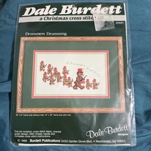 VTG NOS Dale Burdett Country Cross Stitch Kit DRUMMERS DRUMMING Christma... - $15.83
