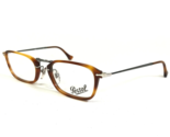 Persol Brille Rahmen 3044-V 96 Grau Braune Schildplatt Rechteckig 52-21-140 - $79.10