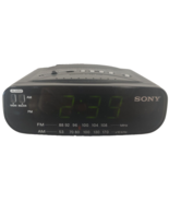 Sony Dream Machine AM/FM Alarm Clock Radio Model ICF-C212 Black Tested - $13.09