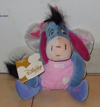 Vintage Disney Store Winnie The Pooh 6 Eeyore beanie plush stuffed toy R... - £7.71 GBP