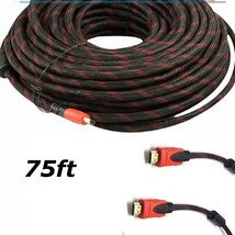 Premium Hdmi Cable V1.4 75Ft For Bluray 3D Dvd Ps3 Xbox Lcd Hd Tv 1080P ... - £42.45 GBP