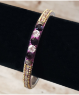 Vintage Bracelet / Bangle - Stunning Bangle - Purple Tones 7.25&quot; - £10.37 GBP