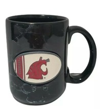 Washington state Cougars Coffee Mug Black Marble Molded Pewter Medallion - $13.98