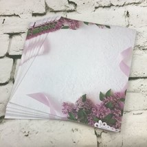 Lace And Violet Themed Stationary Lot Of 51 Sheets Scrapbooking Paper  - £11.71 GBP