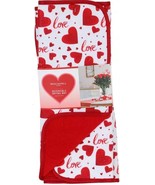 Kitchen Reversible Dish Drying Mat (16&quot; x 19&quot;) VALENTINE&#39;S DAY LOVE &amp; HE... - £12.37 GBP