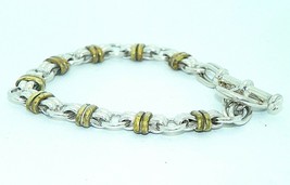 LINK 8 INCH LONG BRACELET REAL SOLID .925 STERLING SILVER 30.6 g - $156.80