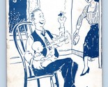 Comic Teaching a Baby to Smoke Cigarettes Domestic Humor Arcade Card Q11 - $3.91