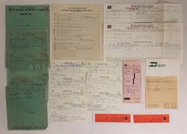 Lot 1966-67 Vintage 19 Pc Burlington Lines Railroad Train Ft Collins Co Receipts - £53.02 GBP