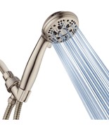 Aquadance High Pressure 6-Setting Full Brushed Nickel Handheld Shower He... - £31.56 GBP