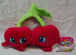 Shopkins Soft Cheeky Cherries 7&quot; Pillow Plush Stuffed Animal Toy New - £15.82 GBP