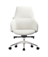 LeisureMod Celeste Series Office Chair in White Leather - $1,034.78