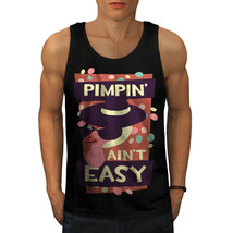 Pimp Not Easy Funny Tee Chick Love Men Tank Top - £9.71 GBP