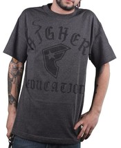 Famous Stars and Straps Men&#39;s Charcoal Heather Higher ED Education T-Shirt NWT - £11.83 GBP