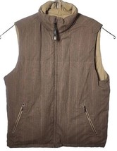 Eddie Bauer Men Tall XL Puffer Front Pocket Full Zip Down Reversible Vest - $68.31