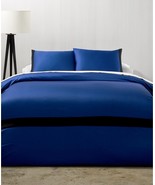 Calvin Klein Joan 3P Cobalt Blue Black King duvet cover shams $250 - £128.50 GBP