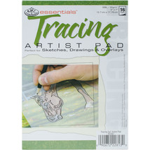 essentials(TM) Tracing Artist Paper Pad 5&quot;X7&quot;-16 Sheets - £10.99 GBP