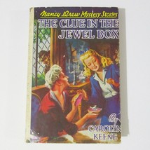 Nancy Drew Mystery Stories Book Clue In The Jewel Box Carolyn Keene 1943 - £15.81 GBP