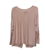 Etcetera Pink Knit Sweater Womens Small Cashmere Cotton Open Back - £14.96 GBP