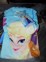 Disney Frozen Anna &amp; Elsa Blue Beach Bath Towel 28 x 58 in NEW - $305.56 MXN