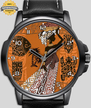 Afrian Woman Fish art Art Unique Wrist Watch FAST UK - £43.49 GBP